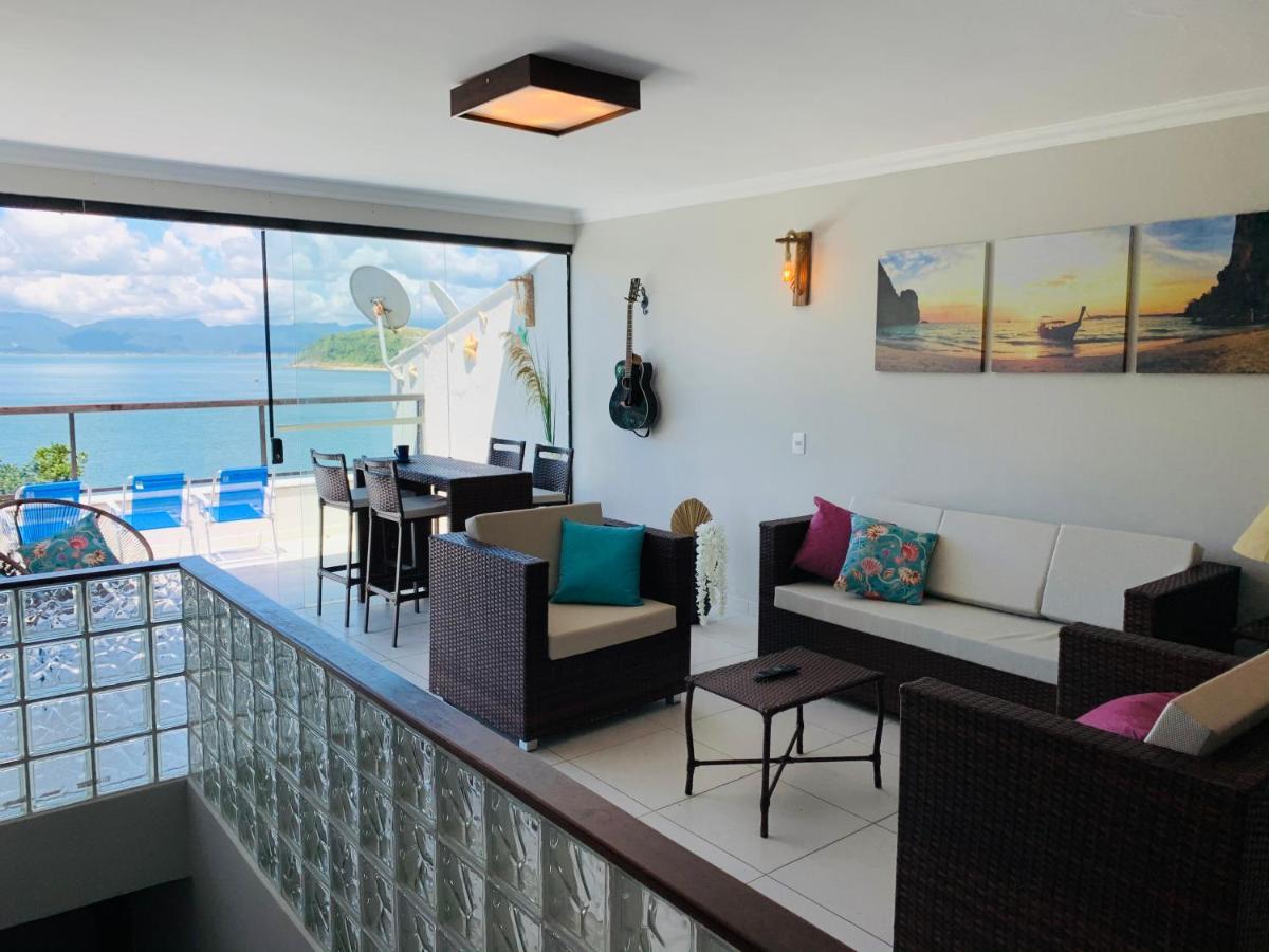 Lindo Duplex Pe Na Areia Com Praia Privativa Caraguatatuba Ngoại thất bức ảnh