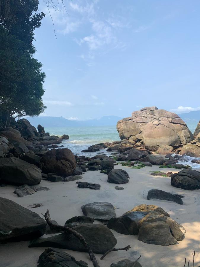 Lindo Duplex Pe Na Areia Com Praia Privativa Caraguatatuba Ngoại thất bức ảnh